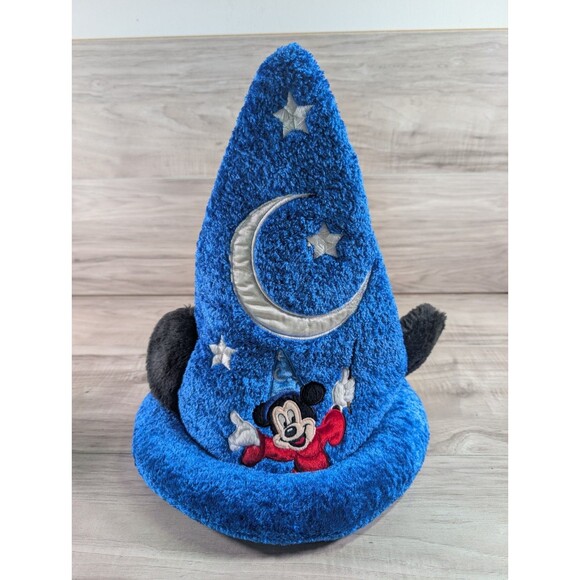 Disney Parks Disneyland Mickey Mouse Wizard Sorcerer Hat Fantasia Ears Small 15” - Picture 1 of 11